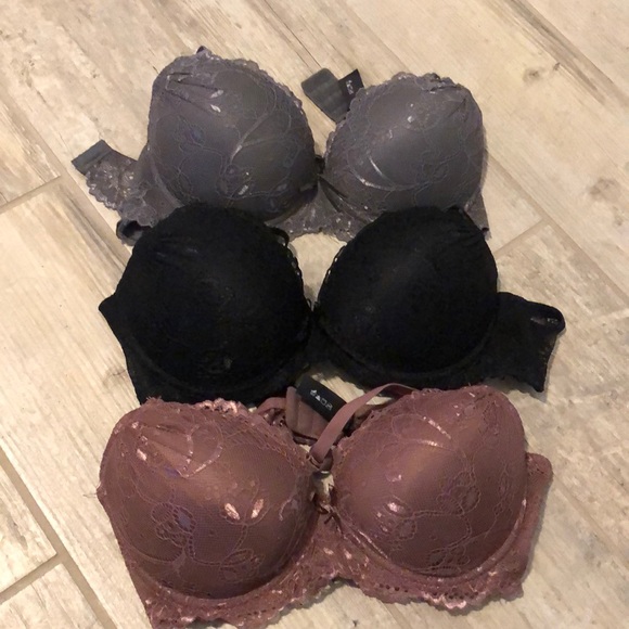 ❤️Set of 3 36C padded push-up bras - Picture 1 of 6